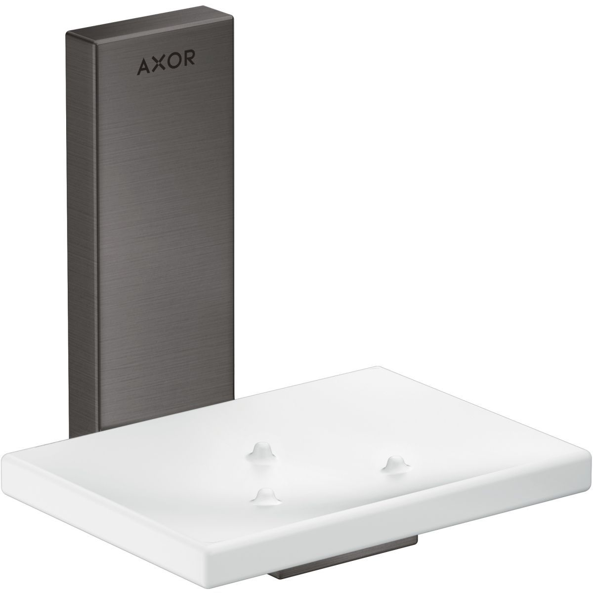 Porte savon AXOR Universel Rectangulaire en noir chromé brossé