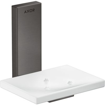 Porte savon AXOR Universel Rectangulaire en noir chromé brossé