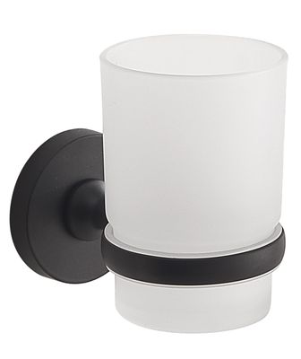 Porte-brosse à dents Felce en noir mat