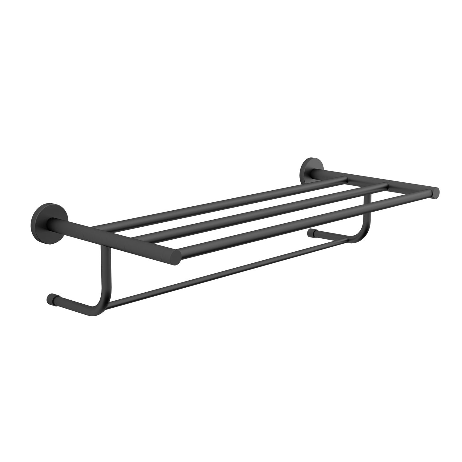 Plateau porte-serviettes Felce en noir mat