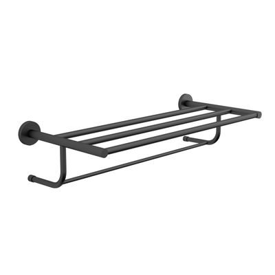 Plateau porte-serviettes Felce en noir mat