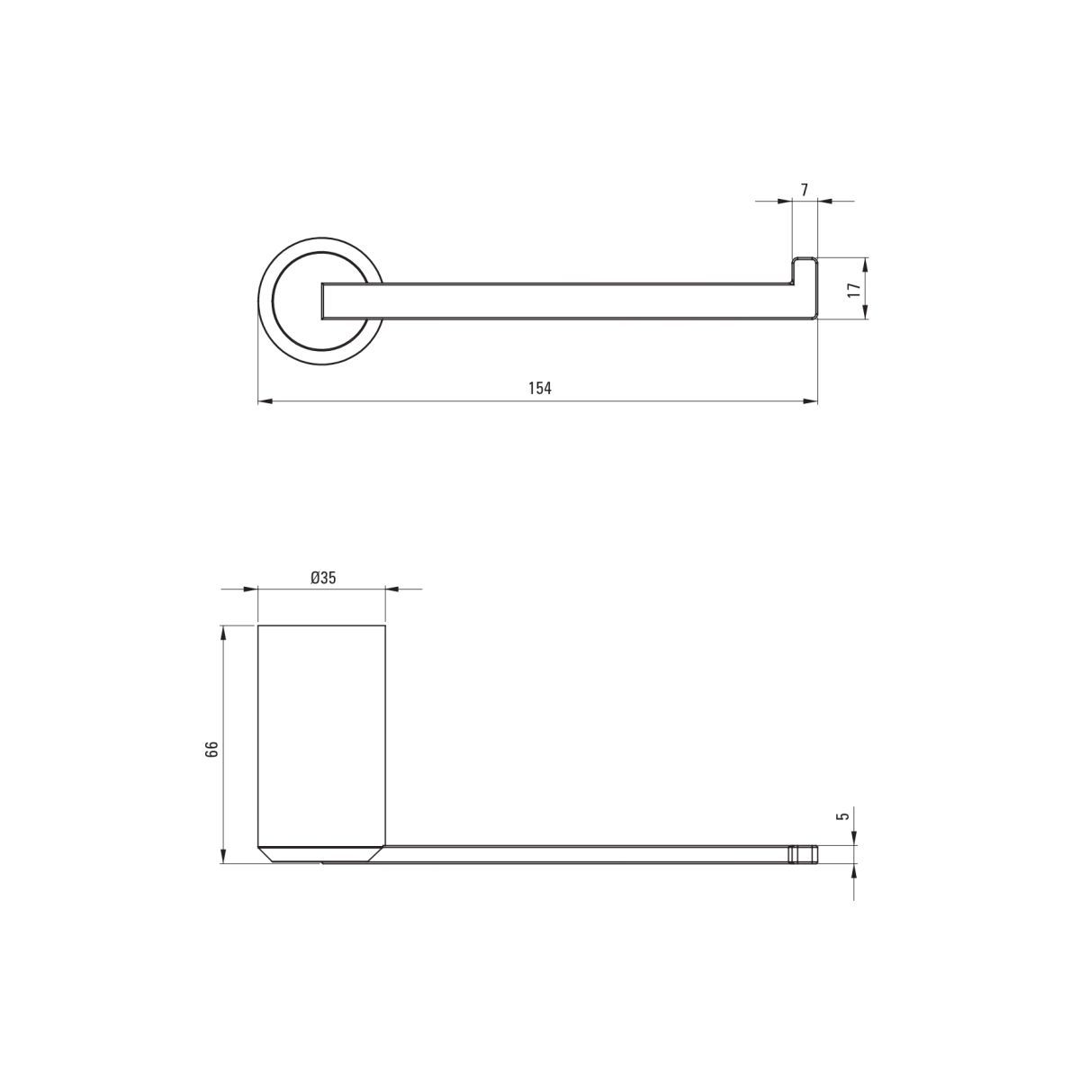 Chrome Deante Arnika Toilet Paper Holder
