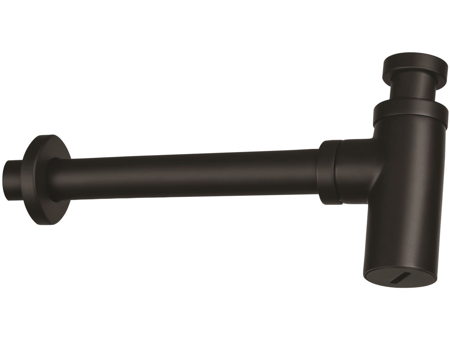 Siphon de lavabo Deante rond en noir mat