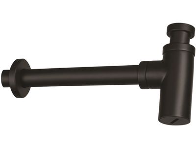 Siphon de lavabo Deante rond en noir mat