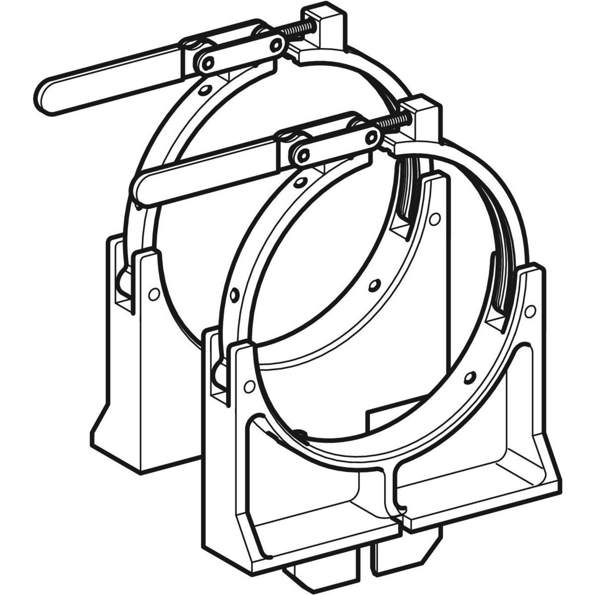 Jeu de supports de fixation Geberit (2 pc.) : d=250mm