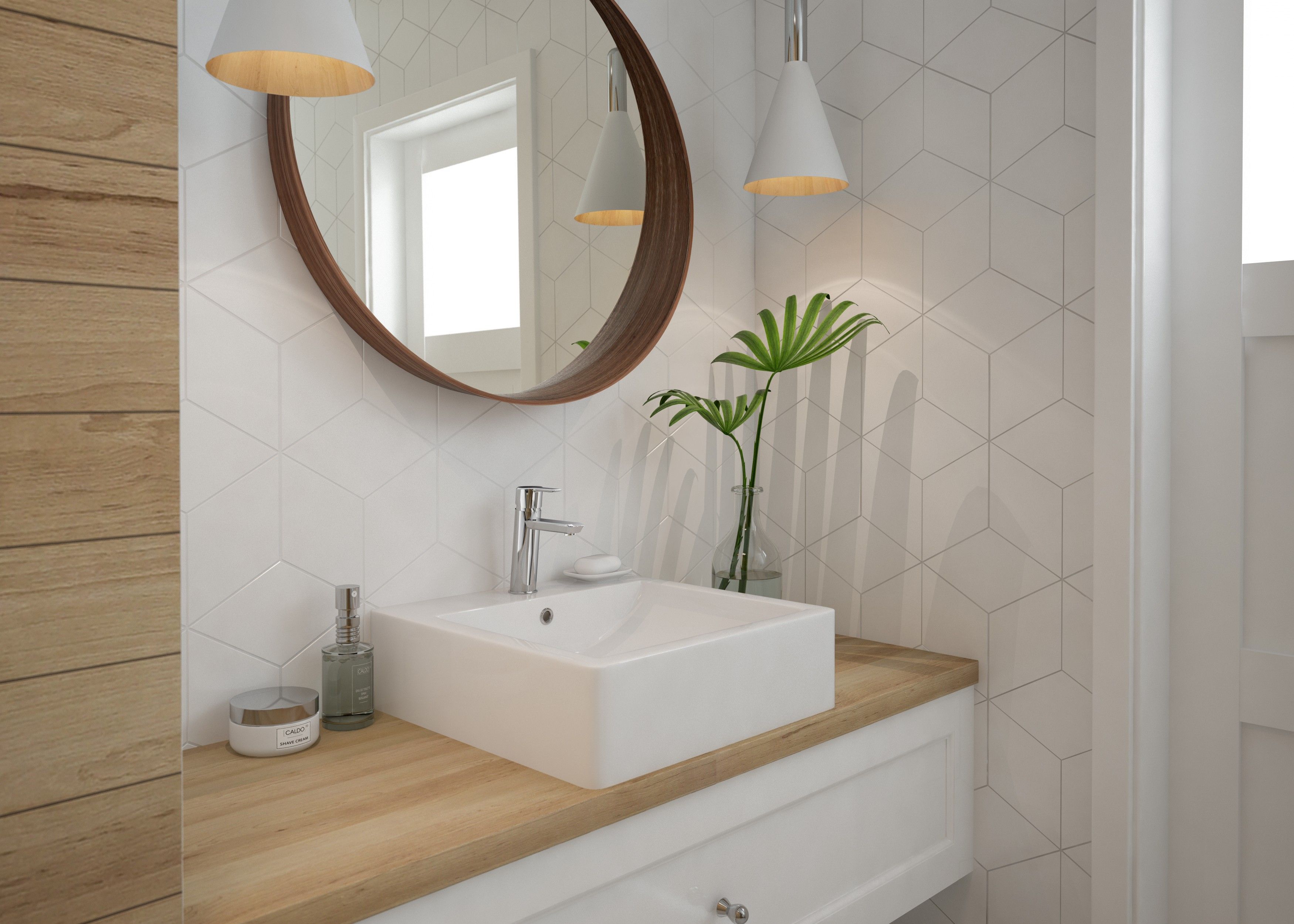 ​Mitigeur de lavabo Deante Arnika 100 sans bonde en chromé - vue 6