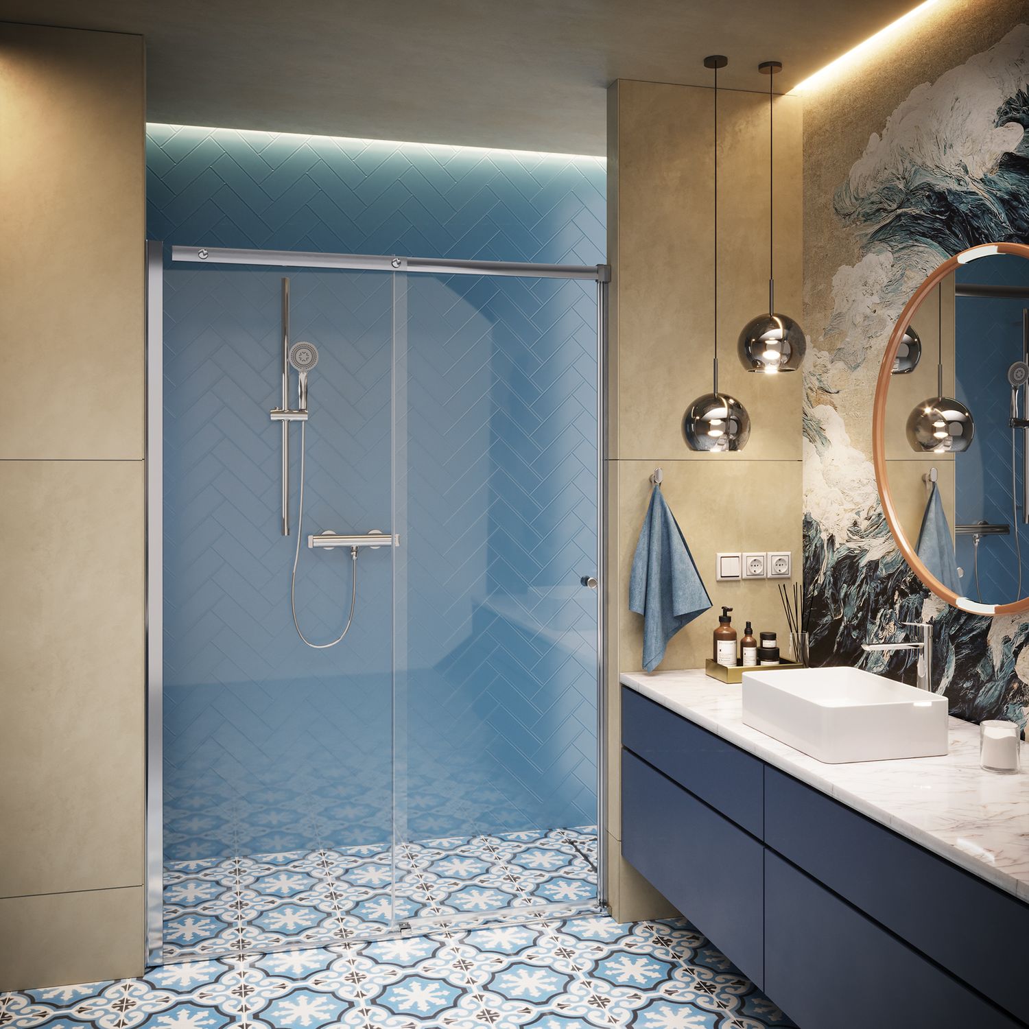 Mitigeur de lavabo rehaussé Deante Arnika 225 sans bonde en chromé — vue 2