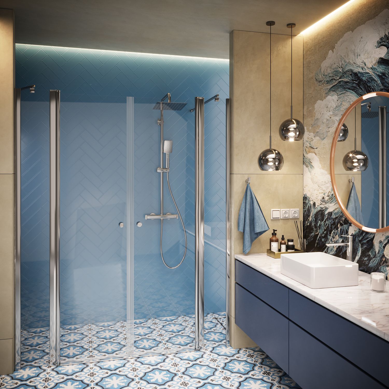 Mitigeur de lavabo rehaussé Deante Arnika 225 sans bonde en chromé — vue 3