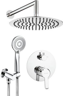 Ensemble de douche encastré Deante Arnika 250 en chromé