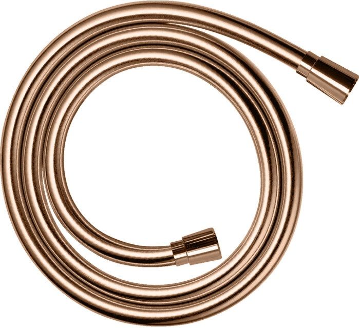 Flexible de douche Axor effet métal avec écrous coniques 1,60 m en or rouge poli