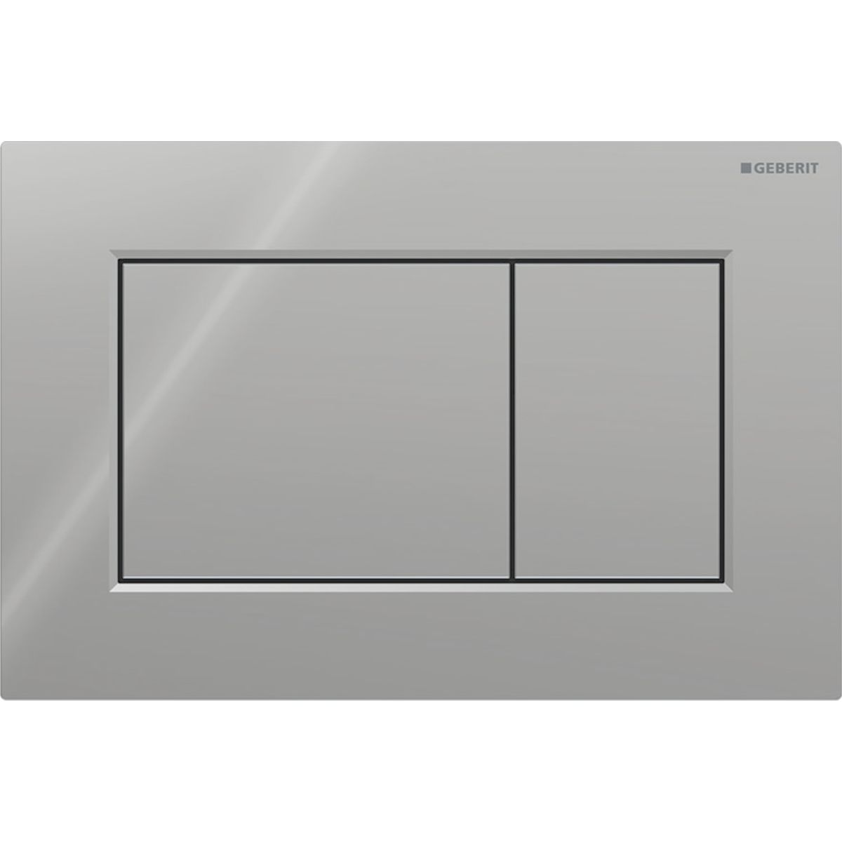 Plaque de déclenchement Geberit Sigma01 square / Chromé brillant