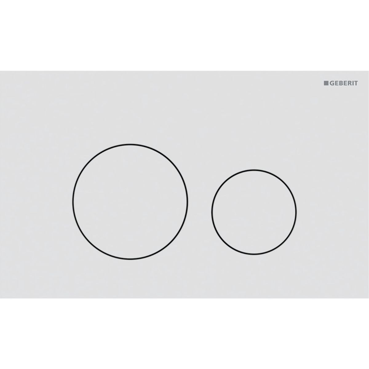 Plaque de déclenchement Geberit Sigma40 / Blanc mat