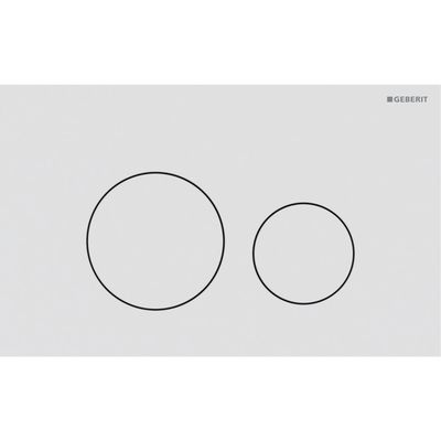 Plaque de déclenchement Geberit Sigma40 / Blanc mat