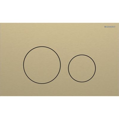 Plaque de déclenchement Geberit Sigma40 / Laiton brossé