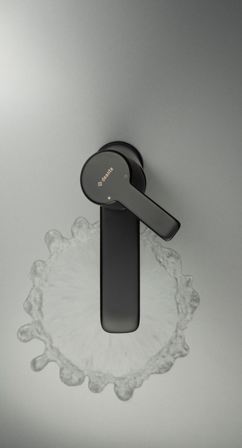 Mitigeur de lavabo Deante Arnika 100 sans bonde en noir mat — vue 3
