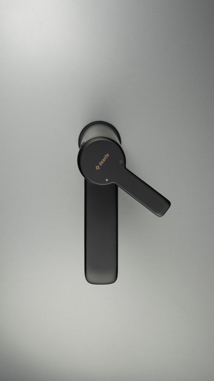 Deante Arnika 100 Basin Mixer Without Waste in Matte Black