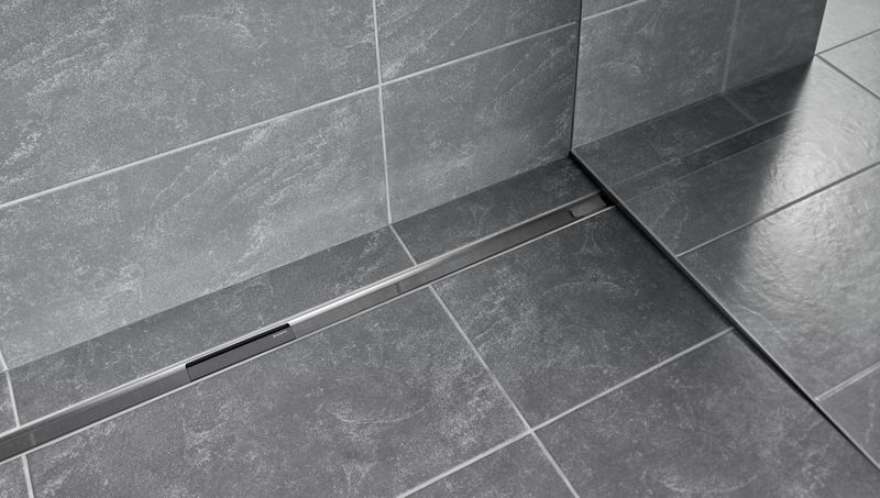 Set de finition Geberit CleanLine80 - Cadre : acier inoxydable poli, revêtu / Surface : acier inoxydable brossé, revêtu - Longueur 30 - 130 cm