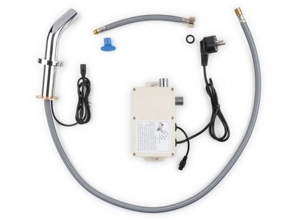 Robinet électronique mural Nofer infrarouge en chromé brillant — vue 2
