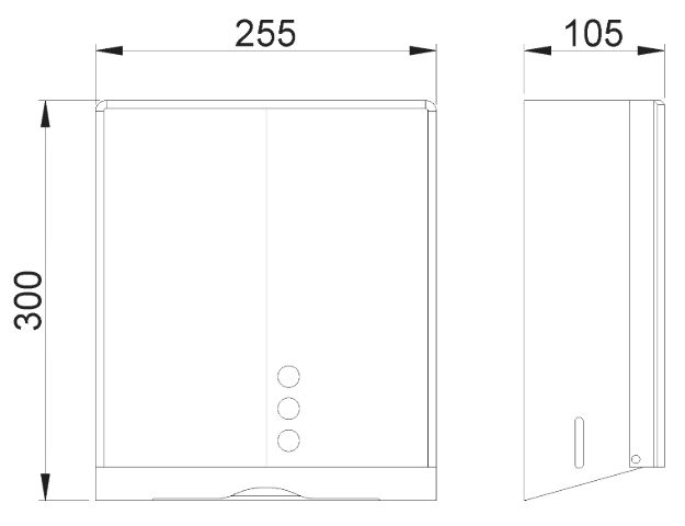 Distributeur de papier essuie-mains Nofer Evo en noir mat — vue 2