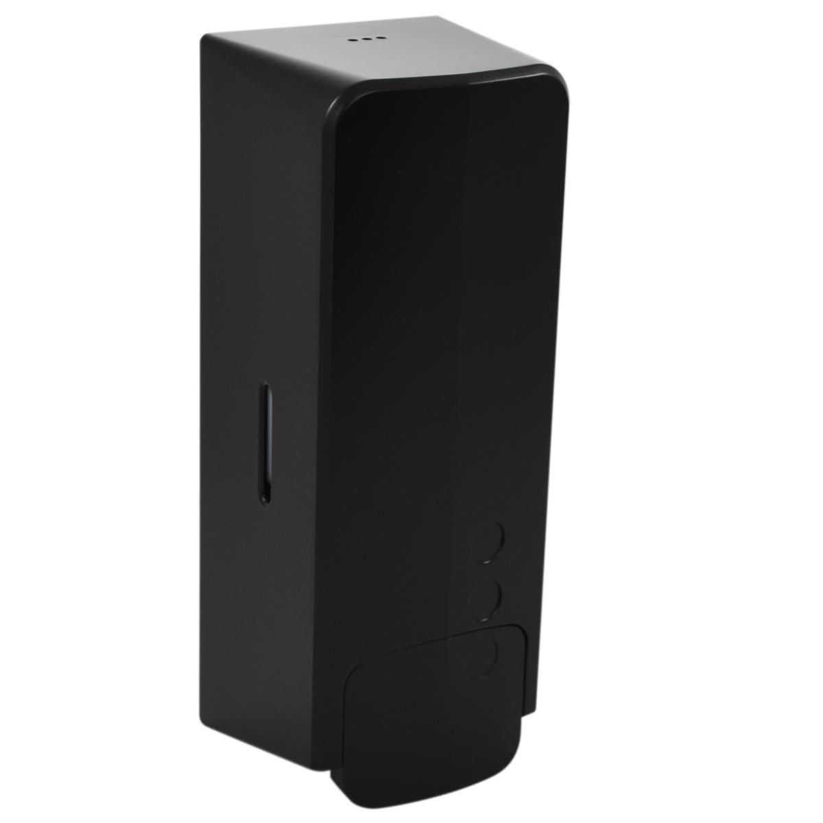 Distributeur de savon liquide manuel Nofer Classic Evo en noir mat