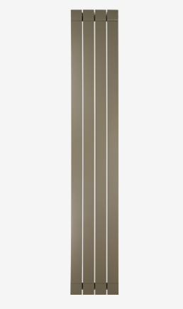 Elément de radiateur décoratif en aluminium moulé  Fondital GARDA S (entraxe 160 cm / épaisseur 9 cm) en bronze