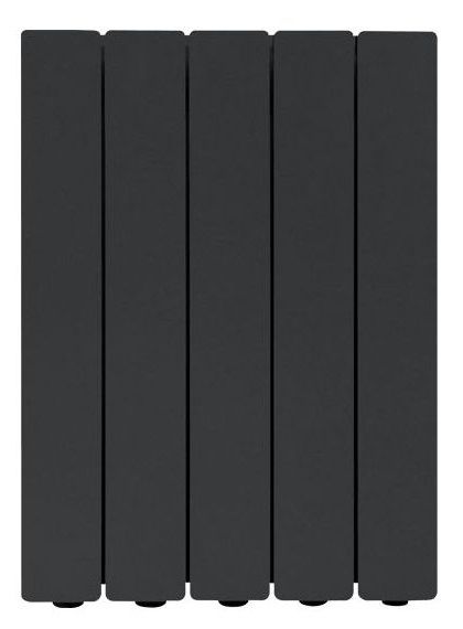 Elément de radiateur en aluminium moulé Fondital Blitz Super B4 (entraxe 500 / profondeur 100) en noir mat