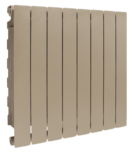 Elément de radiateur en aluminium moulé Fondital Blitz Super B4 (entraxe 500 / profondeur 100) en bronze