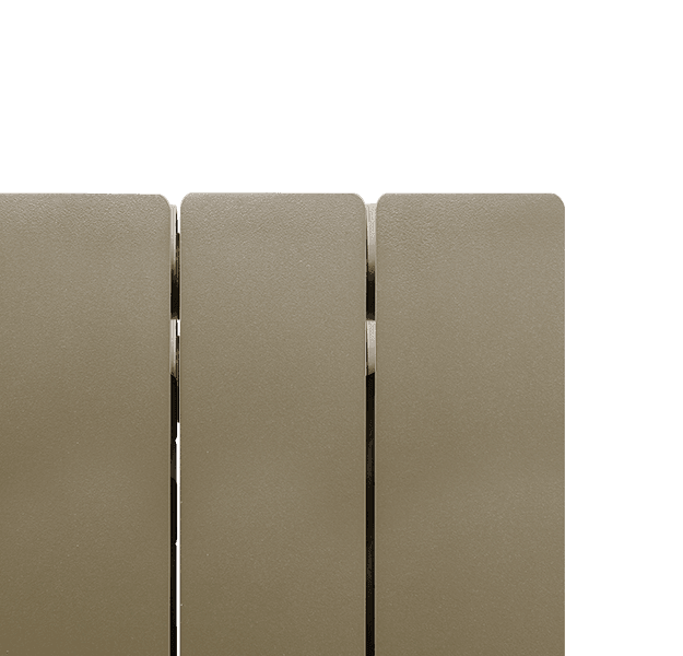 Elément de radiateur en aluminium moulé Fondital Blitz Super B4 (entraxe 500 / profondeur 100) en bronze — vue 3