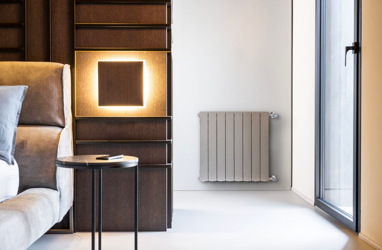 Elément de radiateur en aluminium moulé Fondital Blitz Super B4 (entraxe 500 / profondeur 100) en bronze — vue 4