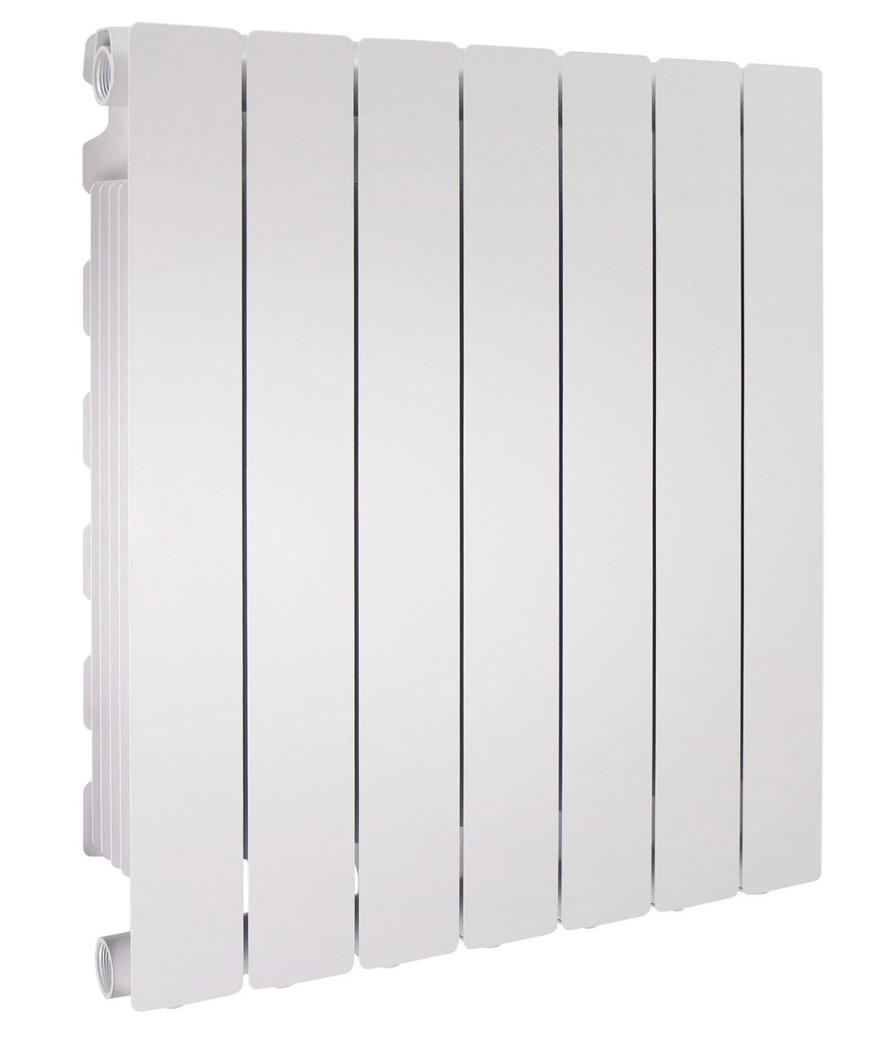 Elément de radiateur en aluminium moulé Fondital Blitz Super B4 (entraxe 500 / profondeur 100) en blanc neutre