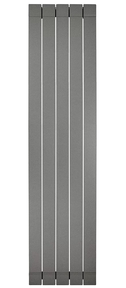 Elément de radiateur décoratif en aluminium moulé Fondital GARDA S (entraxe 160 cm / épaisseur 9 cm) en graphite