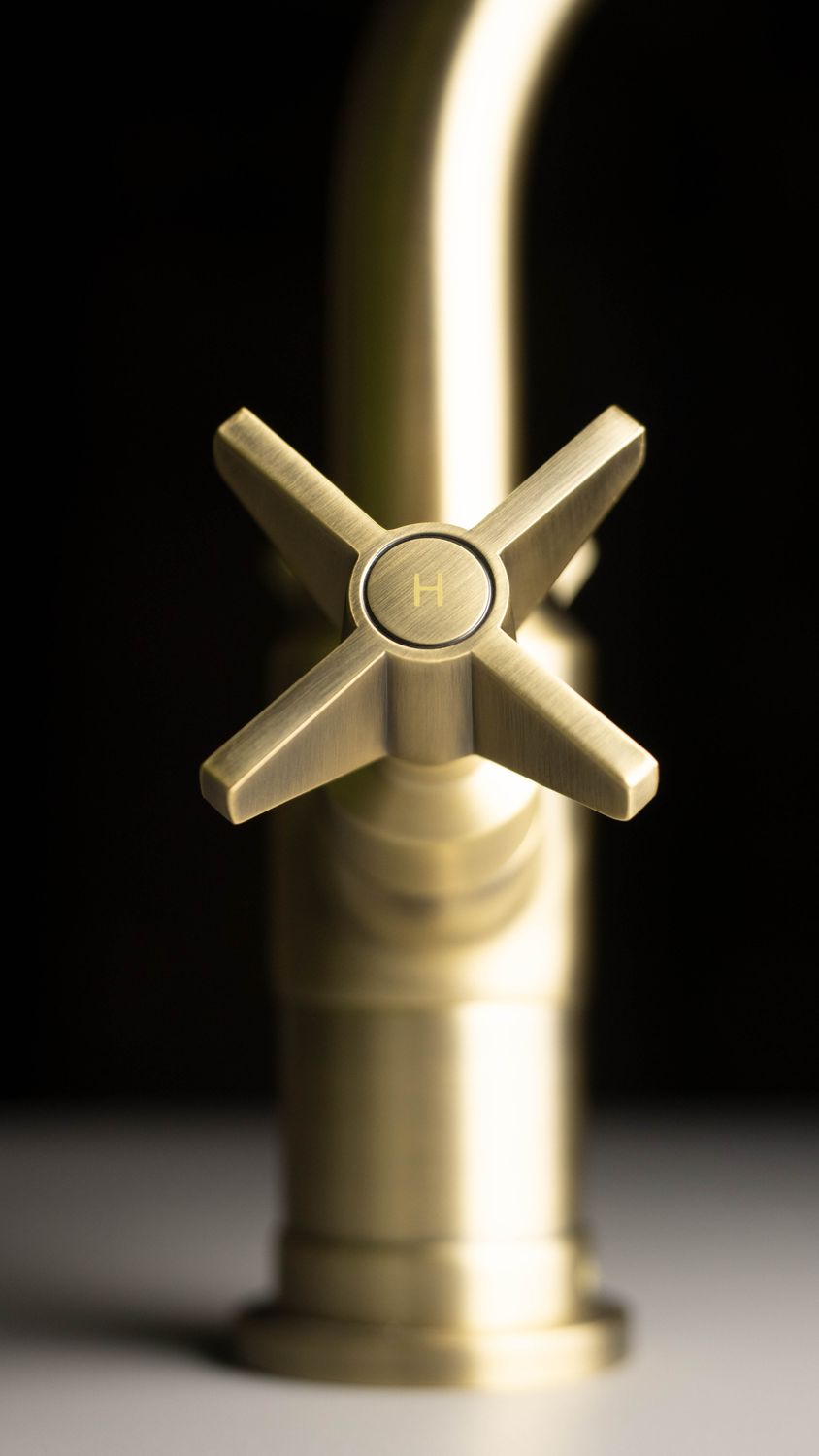 Mixer Tap Deante Temisto 141 without Waste in Brushed Brass PVD