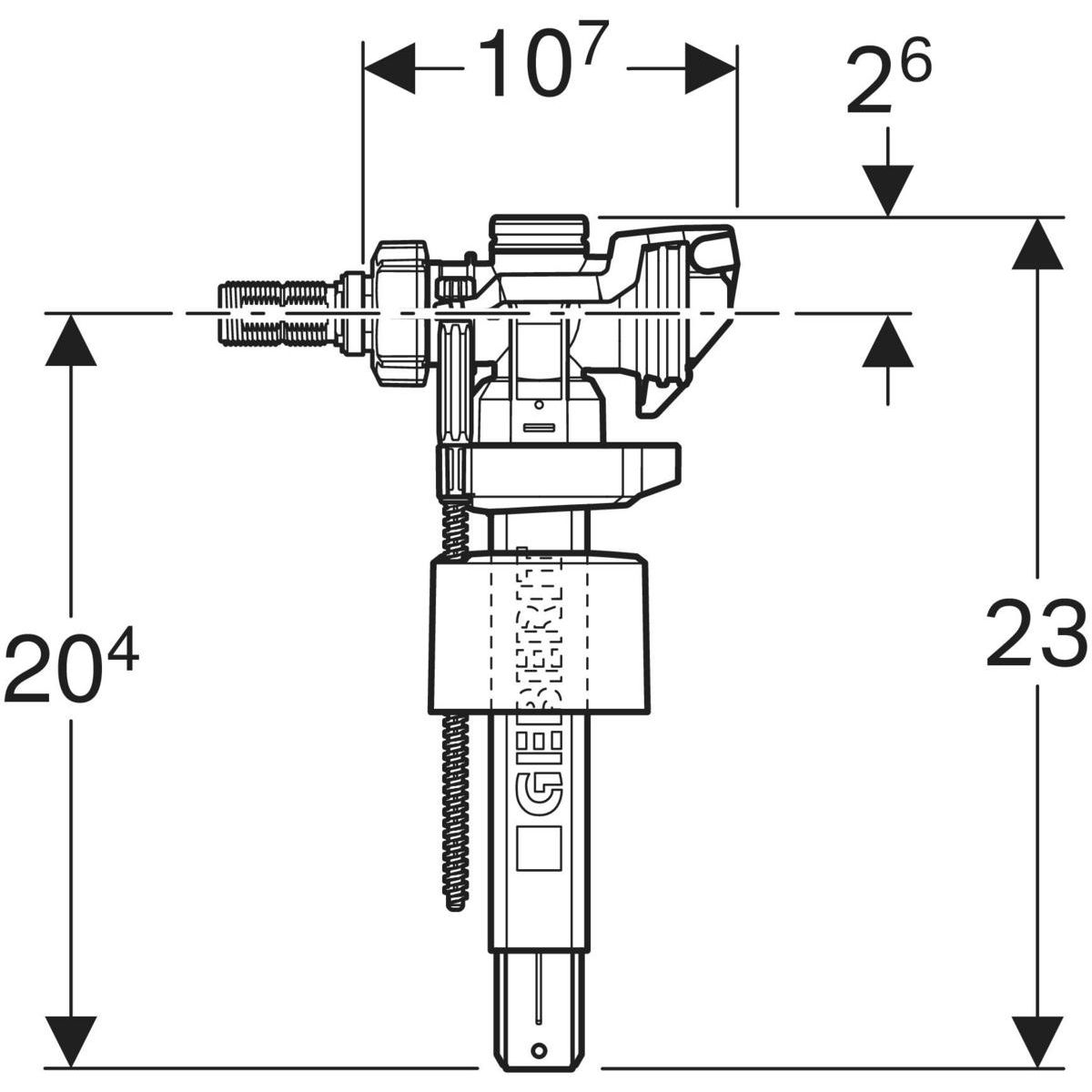 Geberit Type 383 Float Valve for All Geberit Concealed Cisterns