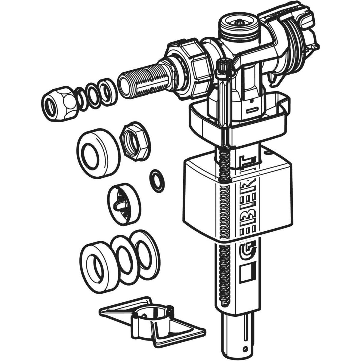 Robinet flotteur universel Geberit type 383 pour tous les réservoirs Geberit à encastrer — vue 4