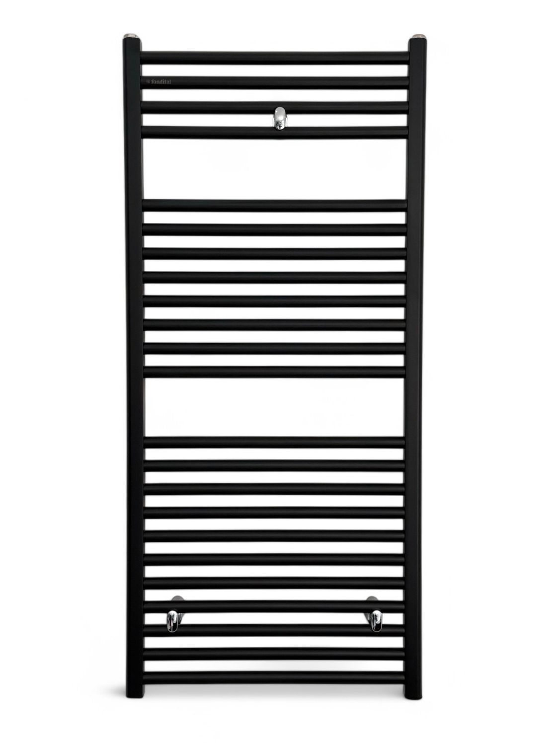 Radiateur sèche-serviettes en aluminium Fondital Cool 116 x 50 cm en noir mat