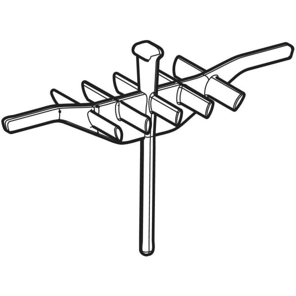 Filtre à cheveux Geberit pour canivelles de douche CleanLine — vue 3