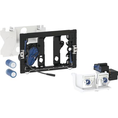 Commande de WC Geberit électronique, alimentation par piles, pour réservoir à encastrer Sigma 12 cm, pour contacteur radio
