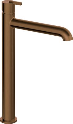 Mitigeur de lavabo rehaussé Deante Silia 265 sans bonde en PVD bronze brossé