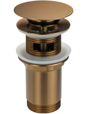 Bonde de lavabo Deante click-clac en PVD bronze brossé