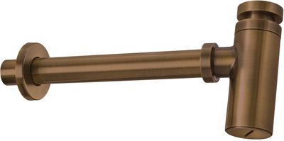 Siphon de lavabo Deante rond en PVD bronze brossé