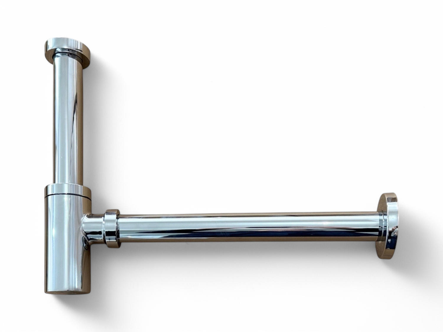 Siphon de lavabo Deante rond en chromé
