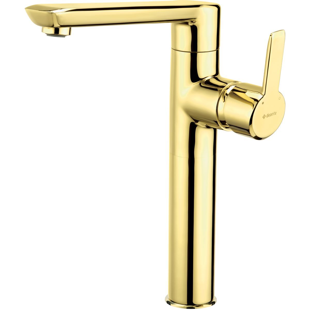 Polished Gold Deante Arnika High Basin Mixer without Waste