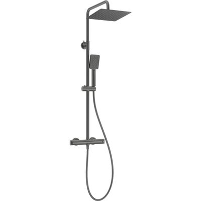 Colonne de douche carrée Deante 250 avec mitigeur thermostatique en titane