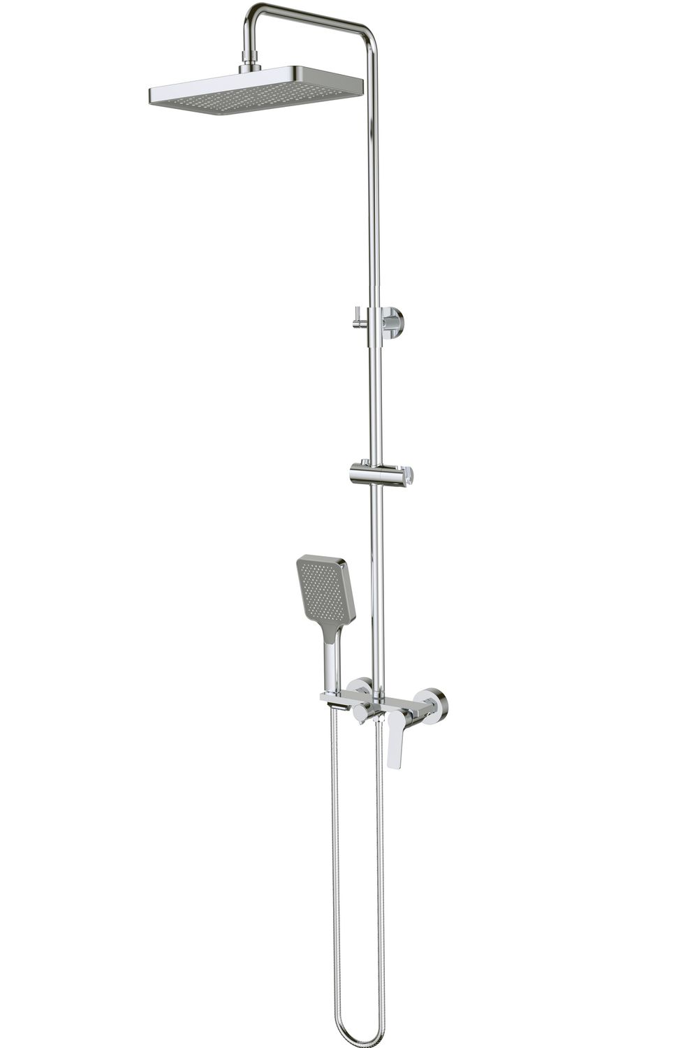 Colonne de douche Showerpipe Neo Loco 320 avec mitigeur de douche en chromé