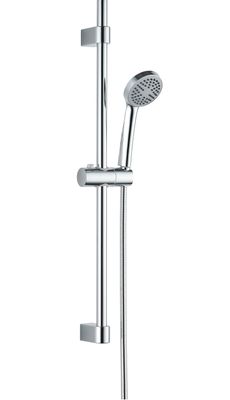Barre de douche Neo Loco avec douchette à main 1 jet et flexible en chromé