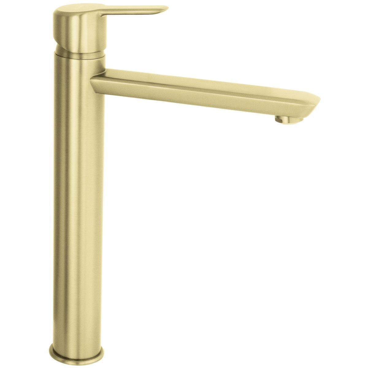 High-Rise Basin Mixer Deante Arnika 225 Without Waste in Brushed Gold
