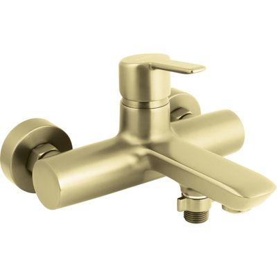 Bath/Shower Mixer Deante Arnika in Brushed Gold