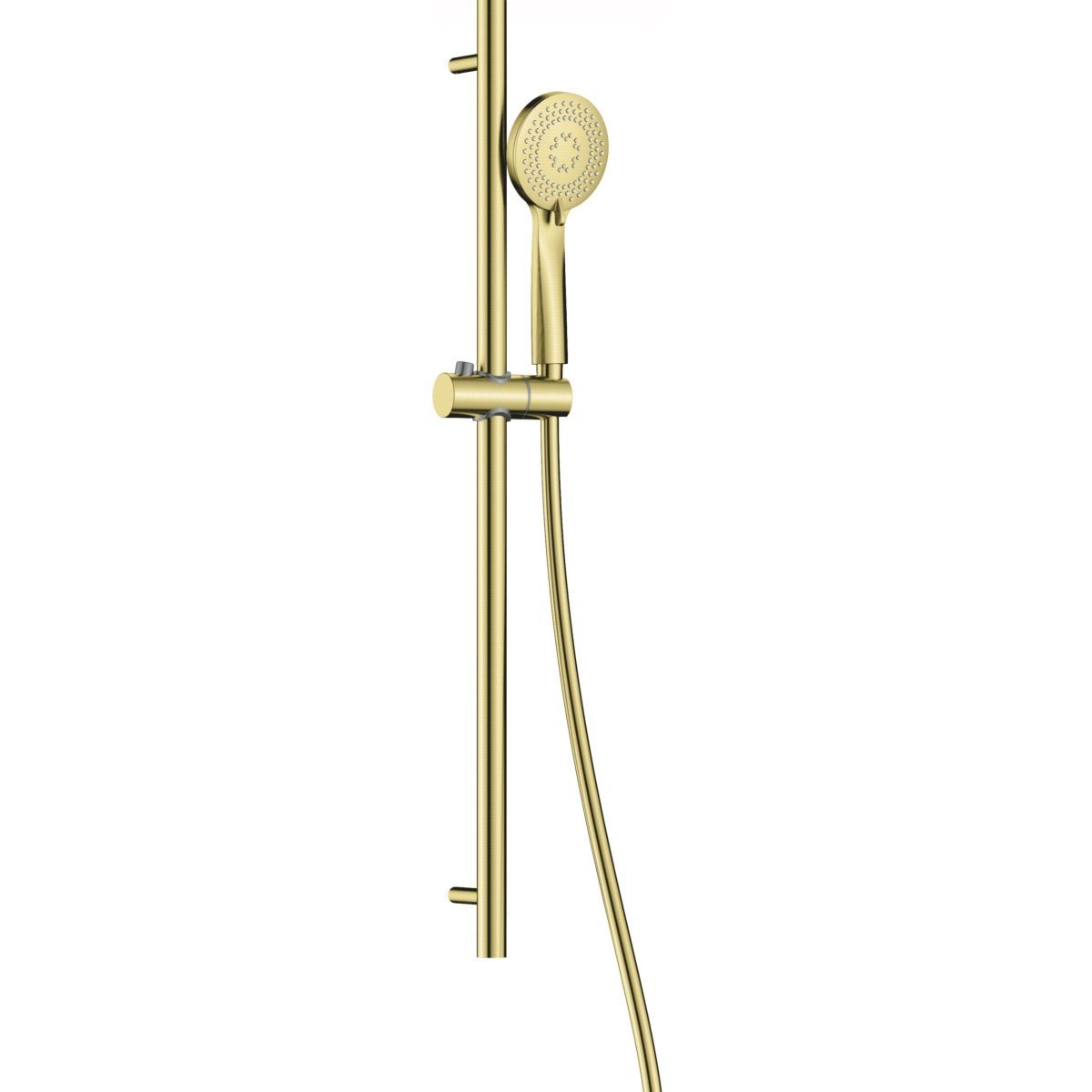 Barre de douche Deante Arnika avec douchette à main 3 jets et flexible en PVD or brossé