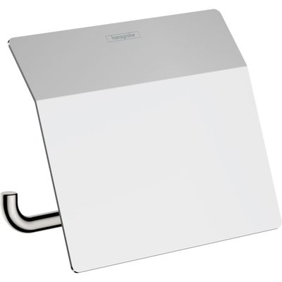 Porte-papier WC avec couvercle Hansgrohe AddStoris