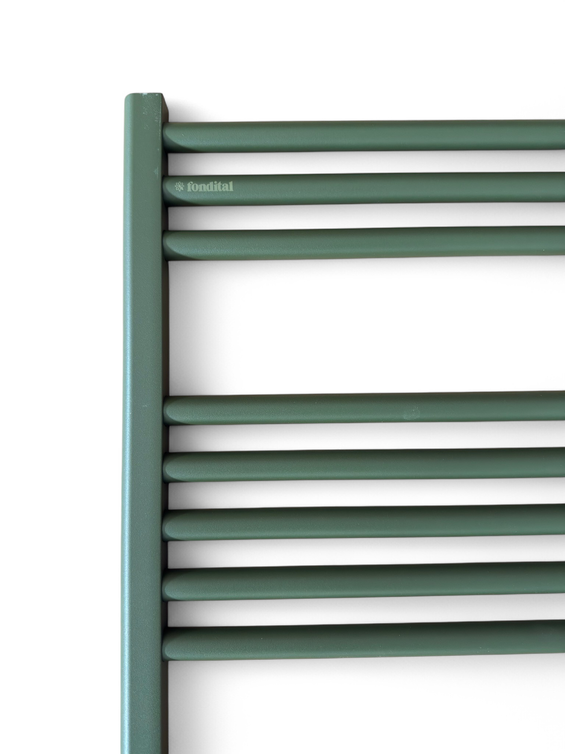 Radiateur sèche-serviettes en aluminium Fondital Cool 86 x 45 cm en vert foncé